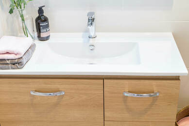 Vitrified China Vanity bench top installed by Northern Rivers Bathroom Renovation in Lismore NSW Australia